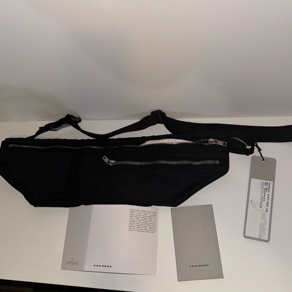 RICK OWENS DRKSHDW belt bag DA02B4427 black/ black NWT Unisex - Picture 11 of 14